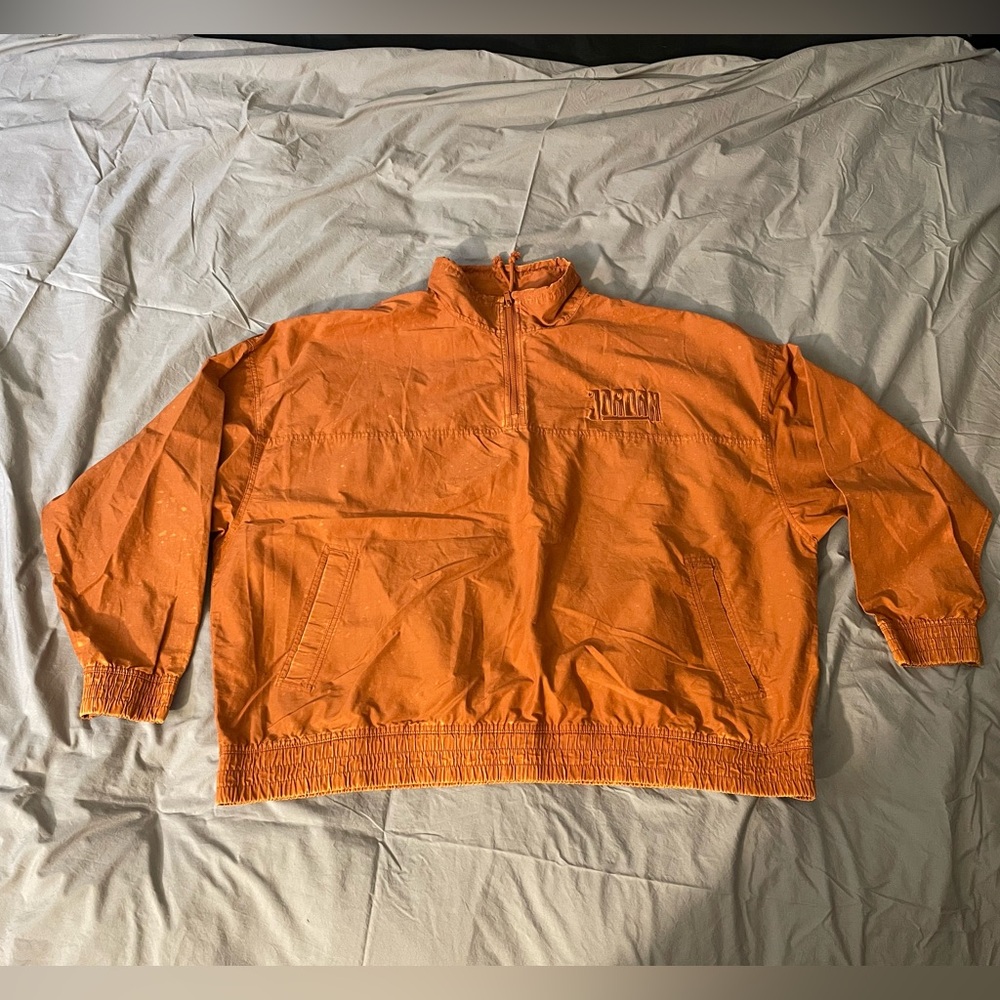 nike Jordan orange zip up jacket